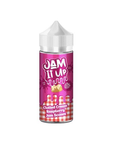 Jam it Up clotted cream and raspberry jam scones 100ml liquid