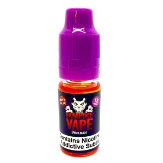 Discover Pinkman Vampire Vape 10ml eLiquid — a bold mixed citrus and grapefruit blend crafted in the UK. Available in 0–18mg and ideal for starter kits and pod kits. Explore Pinkman nic salts and shortfills today.