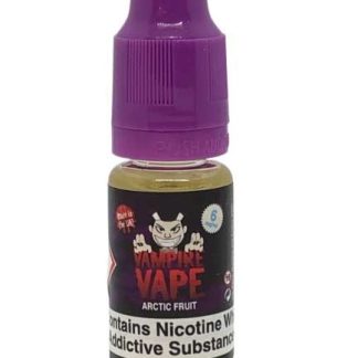 Arctic Fruits Vampire Vape 10ml eLiquid blends sweet mixed berries with a powerful icy menthol blast. UK‑made, TPD compliant and ideal for starter kits and pod kits. Explore Arctic Fruits nic salts and shortfills today.