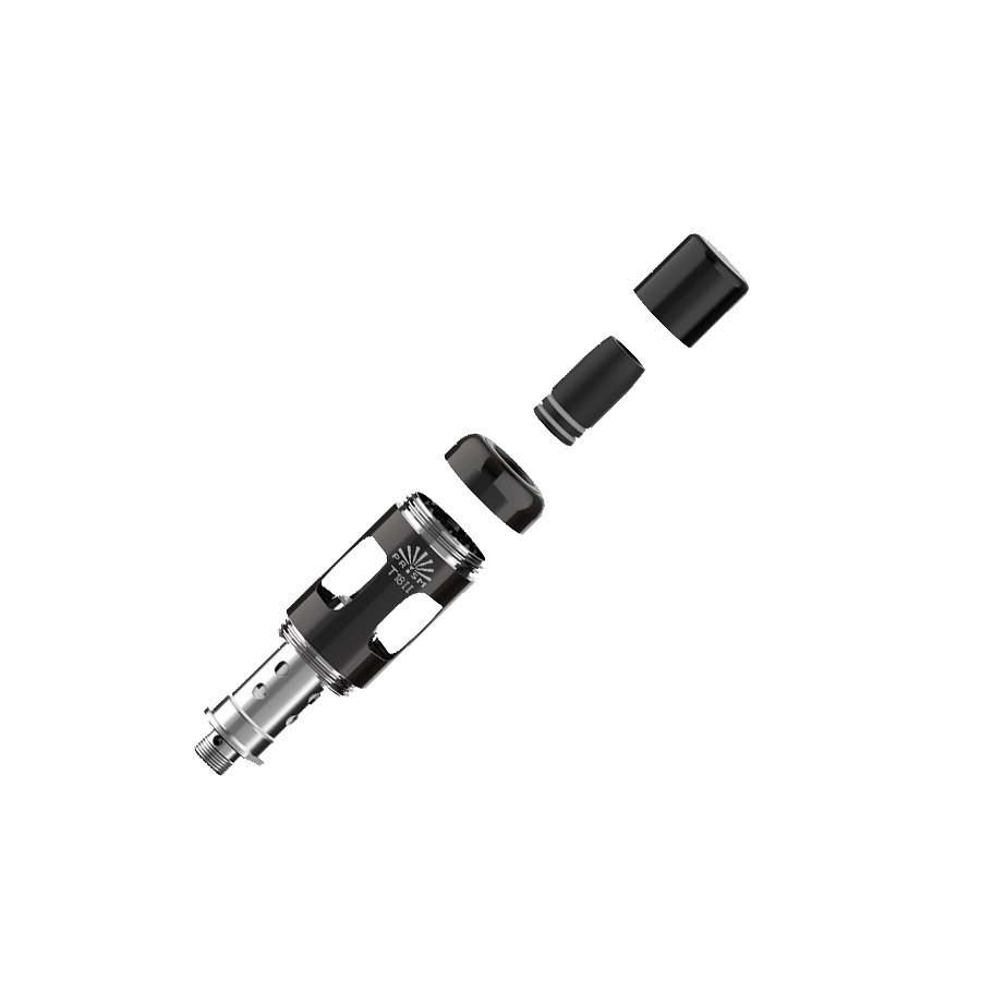 Innokin Prism T18 II tank taken apart showing the coil fitted in the base
