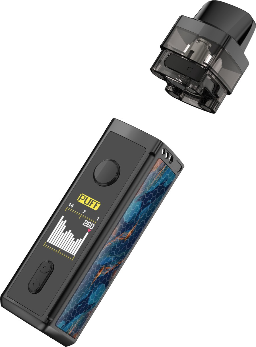 VOOPOO Vinci replacement pod lifted off the Vinci mod
