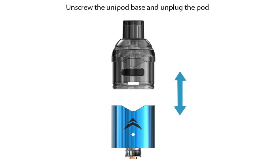 Removing the pod from the iJoy Unipod base