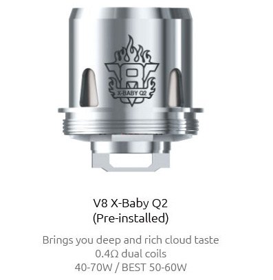 SMOK V8 X-Baby Q2 0.4 ohm dual coil