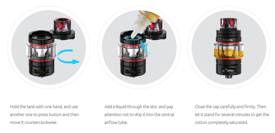 How to fill the SMOK TFV16 Lite tank