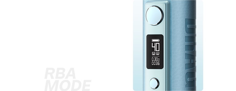 VOOPOO Drag H40 in RBA mode for manual wattage