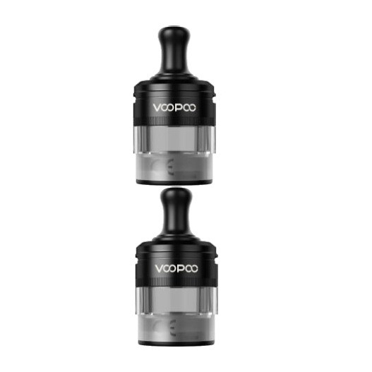 Two VOOPOO PnP X Cartridge MTL pods in black
