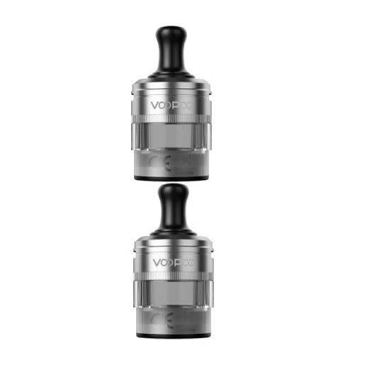 Two VOOPOO PnP X Cartridge MTL pods in silver