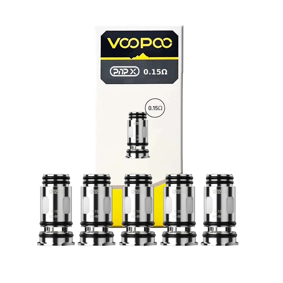 VOOPOO PnP X 0.15 ohm coils, five coils with the box
