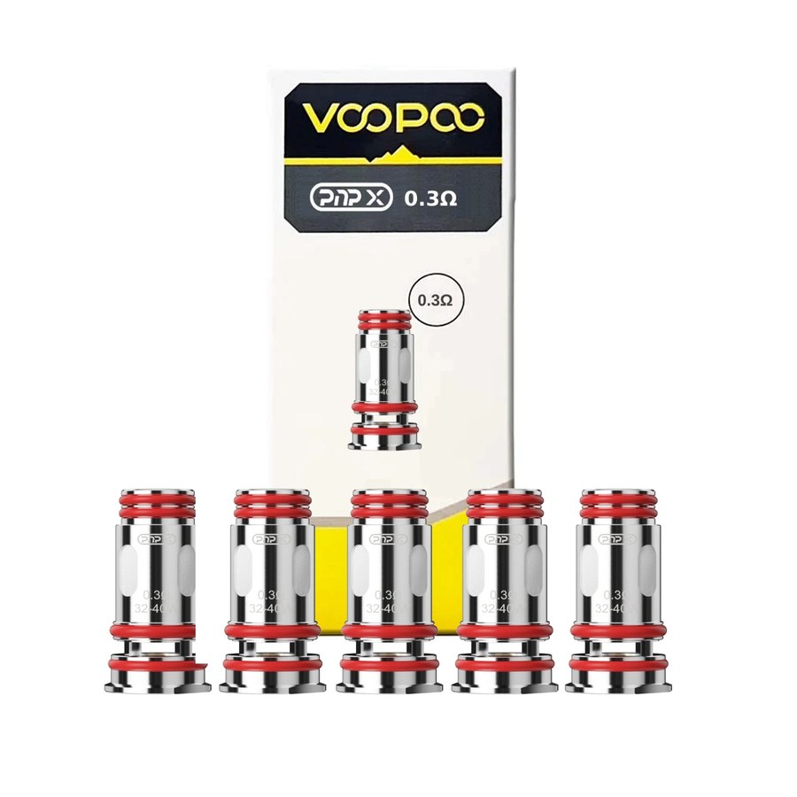 VOOPOO PnP X 0.3 ohm coils, five coils with the box