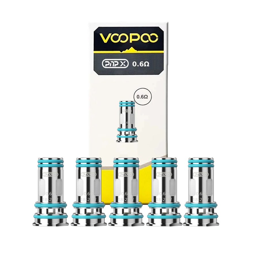 VOOPOO PnP X 0.6 ohm coils, five coils with the box