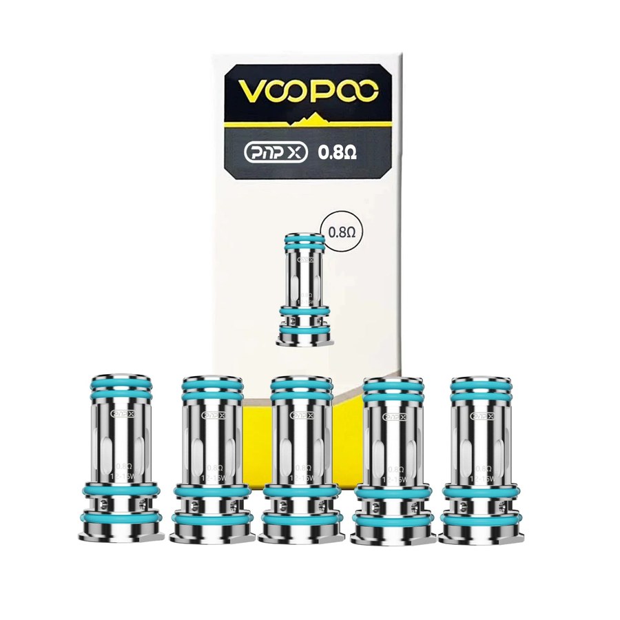 VOOPOO PnP X 0.8 ohm coils, five coils with the box
