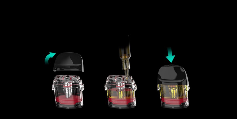 How to top-fill a Vaporesso LUXE Q pod in three steps