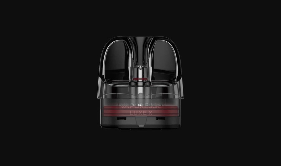 Vaporesso LUXE X pod on a dark background