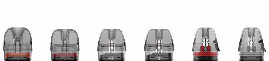 The Vaporesso LUXE X pod family side by side