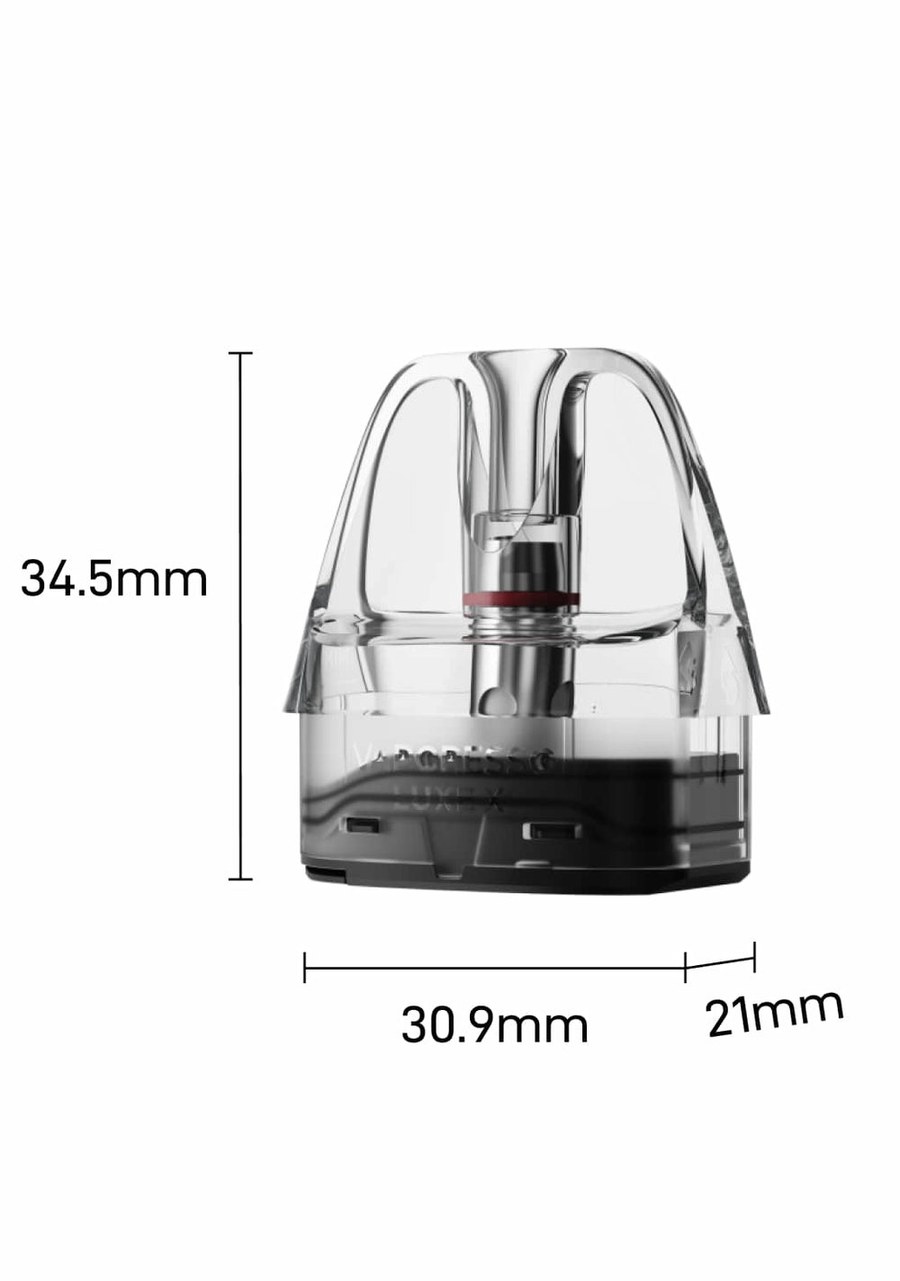 Vaporesso LUXE X Series 0.6 ohm pod dimensions