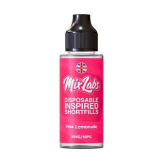 Pink Lemonade Mix Labs Shortfill 100ml blends sweet berries with fizzy lemonade in a smooth 50/50 mix. Ideal for pod kits and MTL devices. Nic‑shot ready and great value.