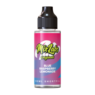 Blue Raspberry Lemonade Mix Labs Shortfill 100ml blends sweet blue raspberry with fizzy lemonade in a smooth 50/50 mix. Includes app link and blog guide.