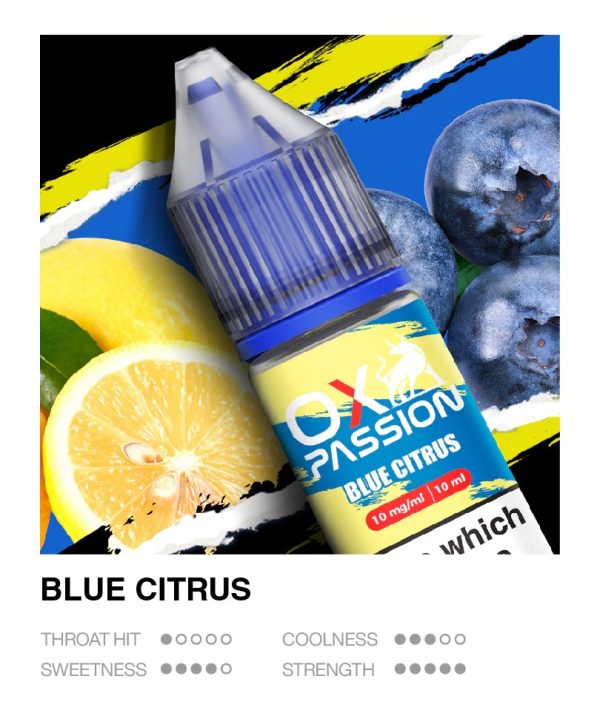 Ox Passion Blue Citrus 10ml nic salts