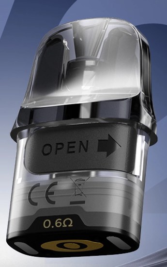 Lost Vape URSA Cartridge V2 0.6 ohm pod showing the side fill tab