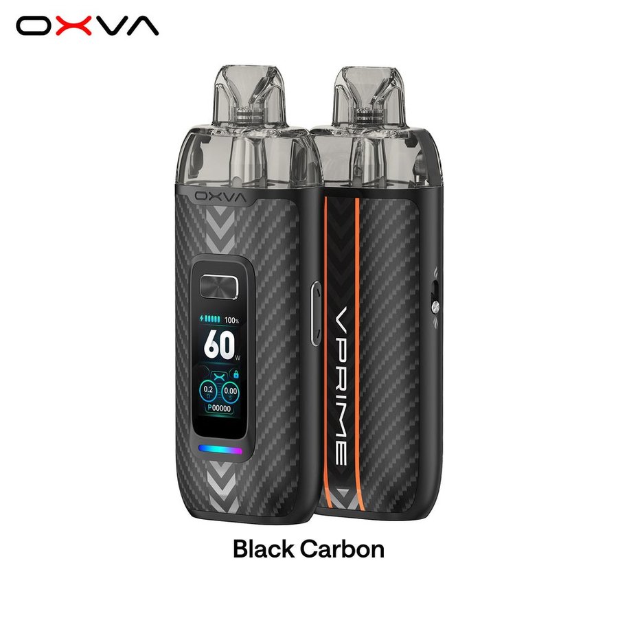 OXVA VPRIME pod kit in Black Carbon