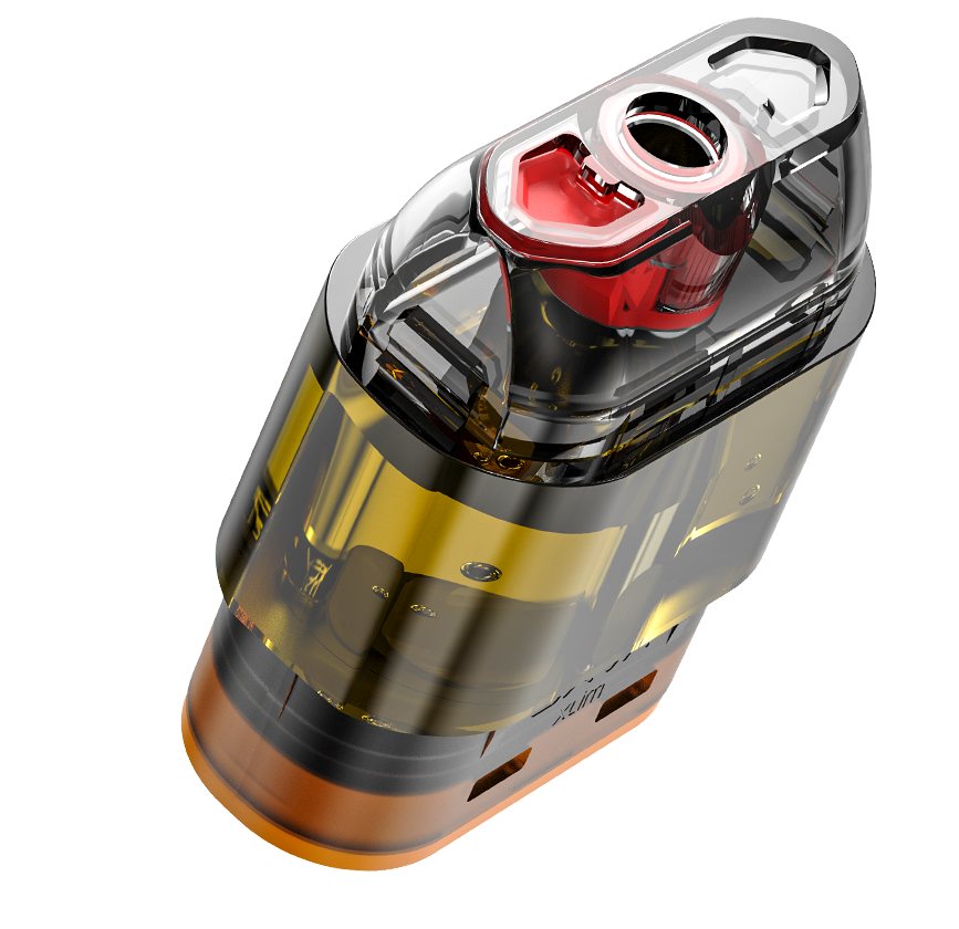 OXVA XLIM EZ pod with the red silicone fill port open
