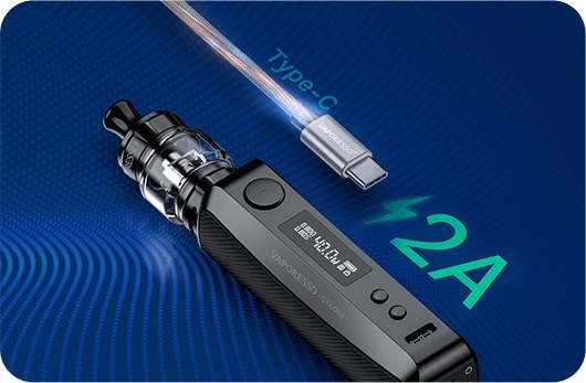 Vaporesso GTX One 2A Type-C charging
