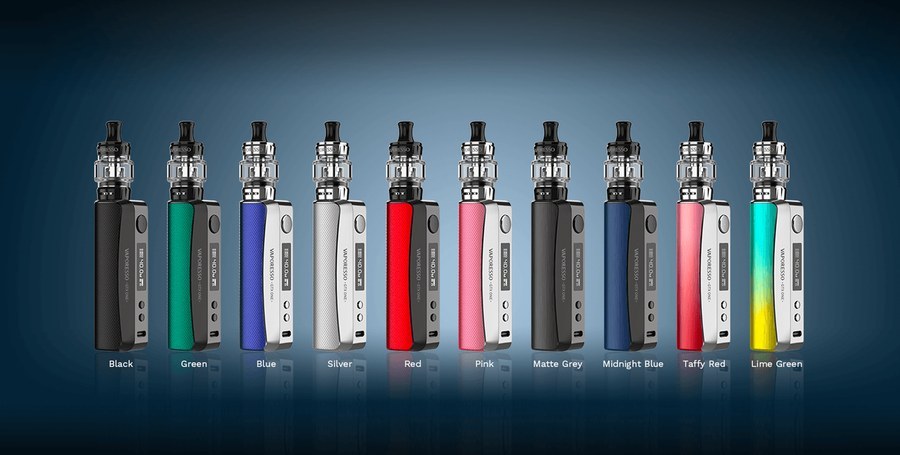 Vaporesso GTX One colours from Black to Lime Green