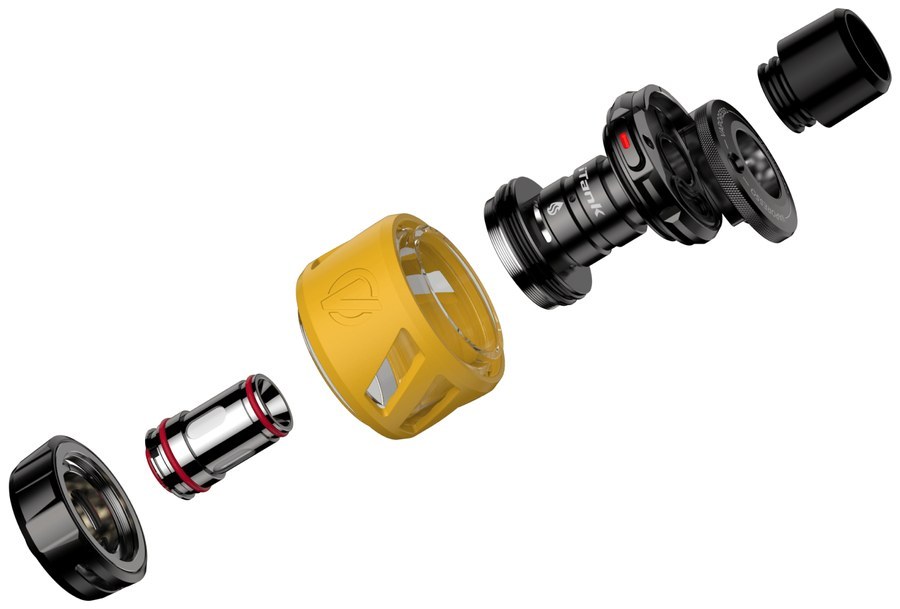 Vaporesso iTank 2 exploded view with GTi coil and tank protector