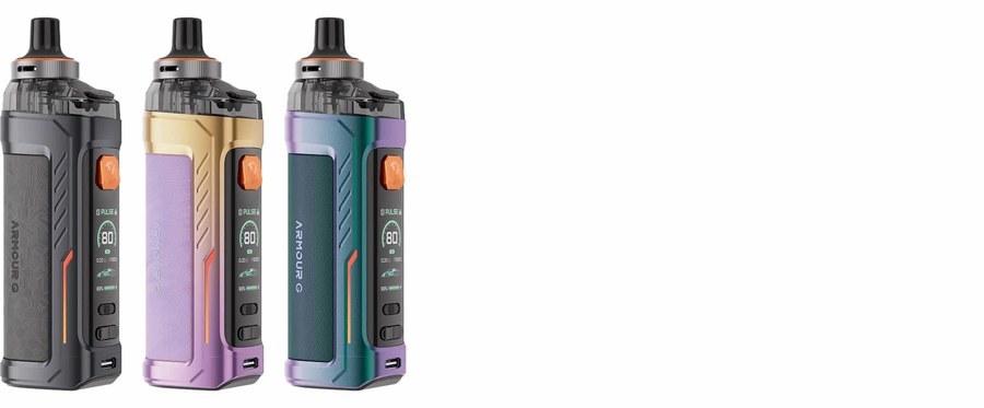 Vaporesso ARMOUR G in Grey Knight, Pastel Lilac and Nebula Green