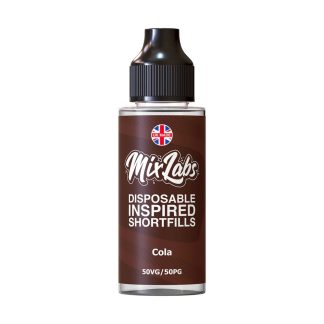 Cola Mix Labs Shortfill 100ml delivers classic fizzy cola flavour with a sweet caramel base in a smooth 50/50 blend. Ideal for pod kits and MTL devices. Nic‑shot ready and great value.