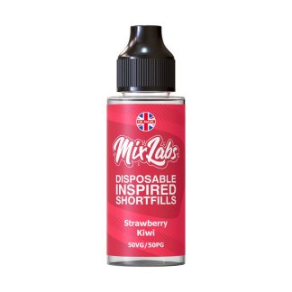Strawberry Kiwi Mix Labs Shortfill 100ml blends sweet strawberry with tangy kiwi in a smooth 50/50 mix. Ideal for pod kits and MTL devices. Nic‑shot ready and great value.