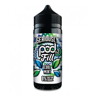 Cool Mint Doozy 100ml Shortfill – crisp, refreshing mint with a smooth icy finish. 50/50 pod‑friendly vape juice, nic‑shot ready. Shop Seriously Pod Fill at White Vape Co.