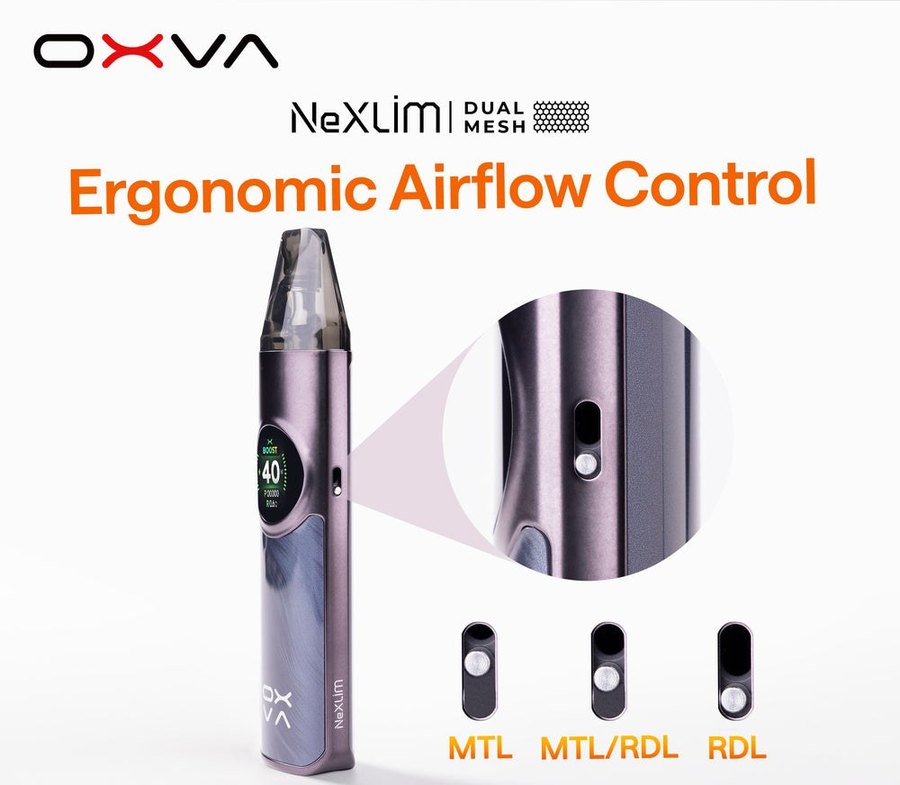 OXVA NeXLIM adjustable airflow from MTL to RDL