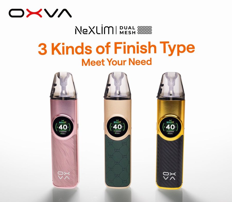 OXVA NeXLIM three finish types