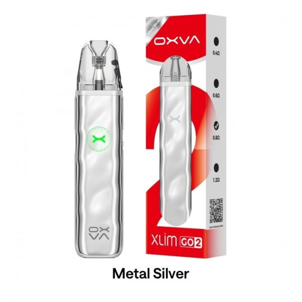 Oxva XLIM GO 2 Pod Vape Kit Metal Silver