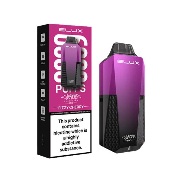 Elux Cyberover 6K Prefilled Pod Vape Kit Fizzy cherry