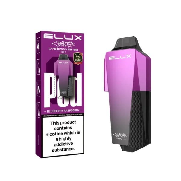 Elux Cyberover 6K Replaceable Pods Blueberry Raspberry