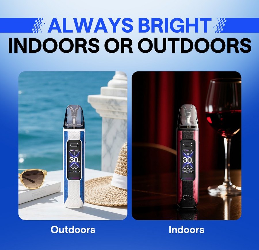 OXVA XLIM Pro 3 1.05 inch HD screen indoors and outdoors