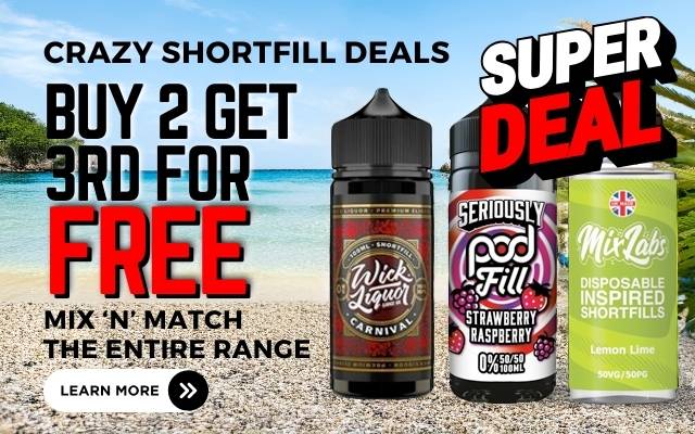 shortfill eliquids buy 2 get 3rd for FRee