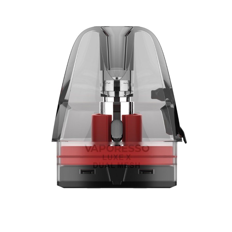 Vaporesso LUXE X Dual Mesh 0.4 ohm pod, front view