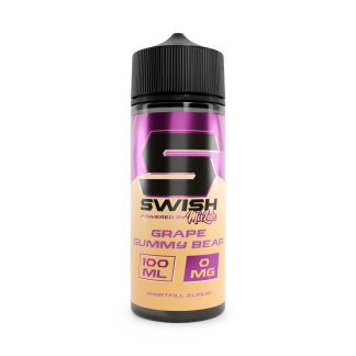 Grape Gummy Bear Swish Shortfill 100ml blends juicy grape with sweet gummy candy for a bold, nostalgic vape. A 50/50 Mix Labs shortfill ideal for pod kits and MTL devices.