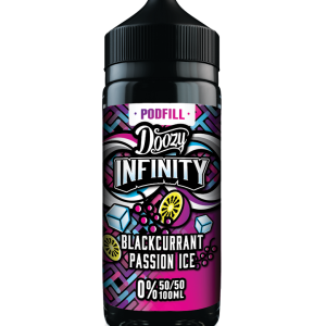 Doozy Infinity Pod Fill Blackcurrant Passion Ice E‑Liquid Shortfill 50/50 | Fruit Ice Vape | White Vape Co