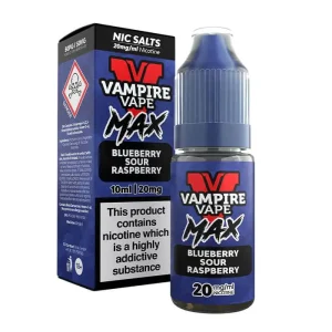 Blueberry Sour Raspberry Vampire Vape MAX Nic Salt | Sweet & Tangy Berry Blend