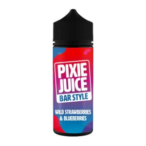 Pixie Juice Bar Style Wild Strawberry & Blueberry 100ml Shortfill | 50/50 Berry Vape
