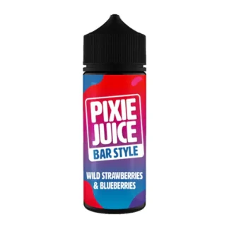 Pixie Juice Bar Style Wild Strawberry & Blueberry 100ml Shortfill | 50/50 Berry Vape