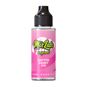 Cotton Candy Ice Mix Labs Shortfill 100ml delivers sweet cotton candy with a refreshing icy finish in a smooth 50/50 blend. Ideal for pod kits and MTL devices. Nic‑shot ready and great value.