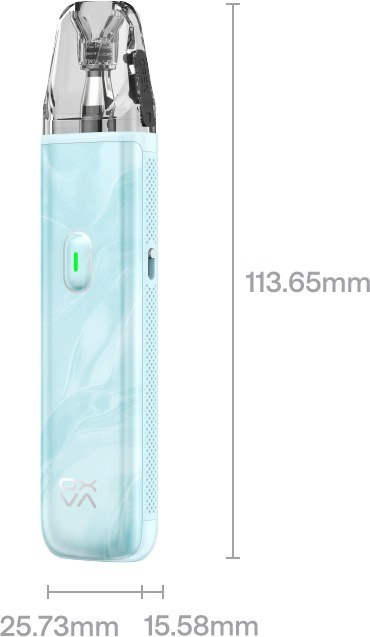OXVA XLIM GO Lite dimensions 113.65 x 25.73 x 15.58mm