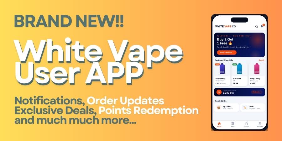 vape shop app by white vape co