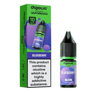 Blueberry DOJOLIQ Nic Salts by Vaporesso delivers a juicy, sweet blueberry flavour designed for pod kits. Explore the full DOJOLIQ nic salt range at White Vape Co.