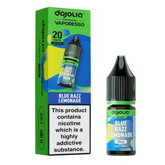 Blue Razz Lemonade DOJOLIQ Nic Salts by Vaporesso blends blue raspberry with fizzy lemonade for a bright, refreshing vape. Explore the full DOJOLIQ nic salt range at White Vape Co.